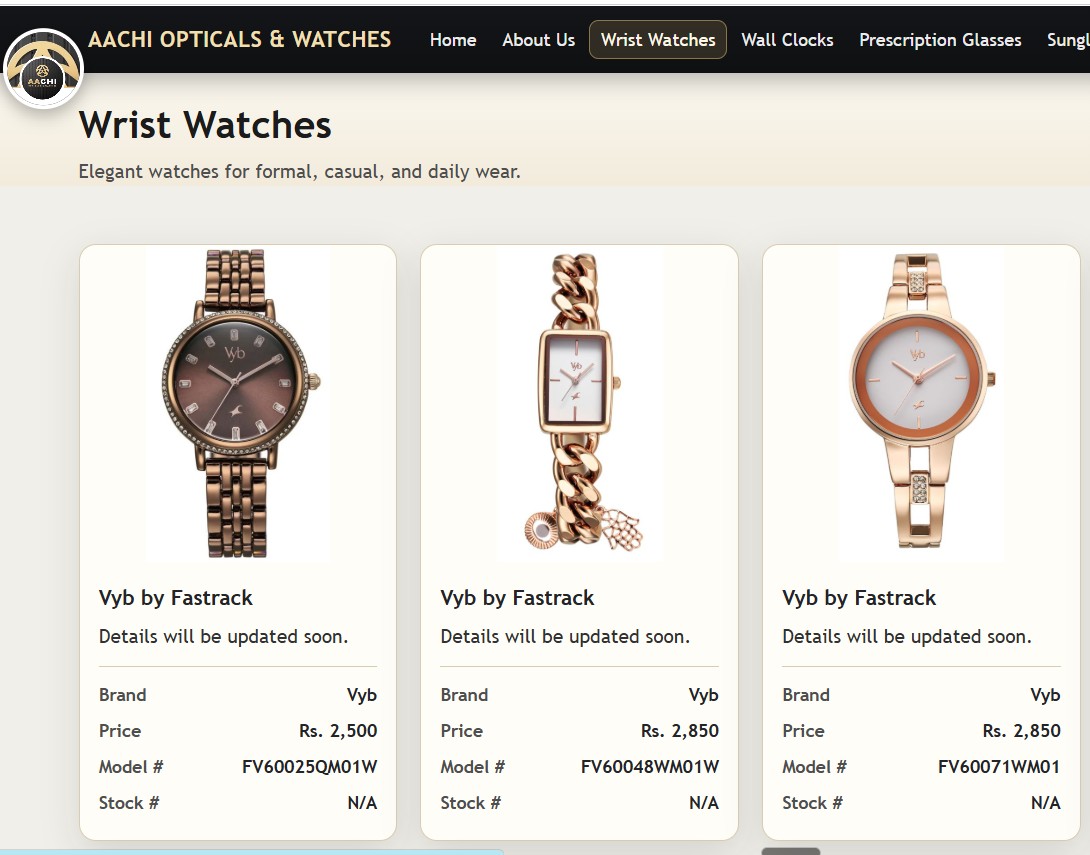 E-commerce product showcase